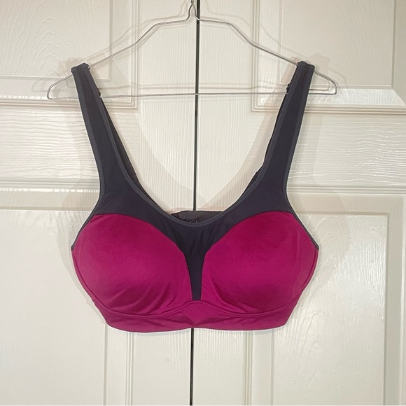 Champion Other - Women's Dark Pink and Black Champion Sports Bra